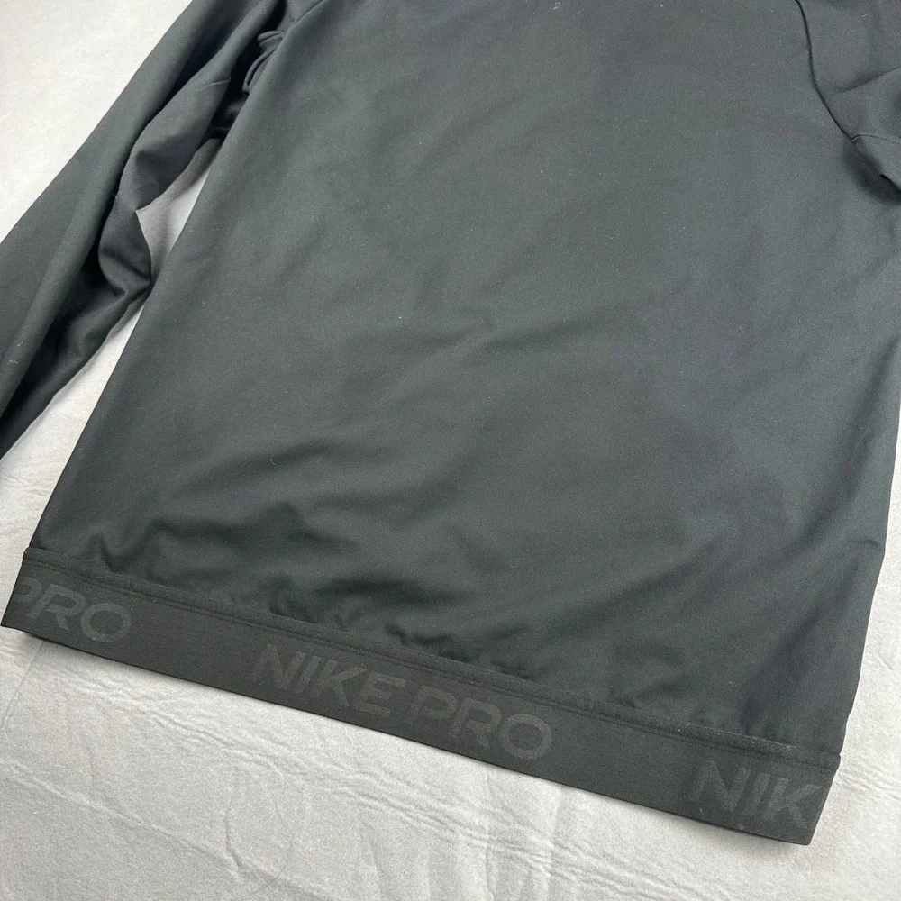 Nike Pro Dri-FIT Mens Flex Max Full Zip Training Hoodie Black CK1909-010 Medium